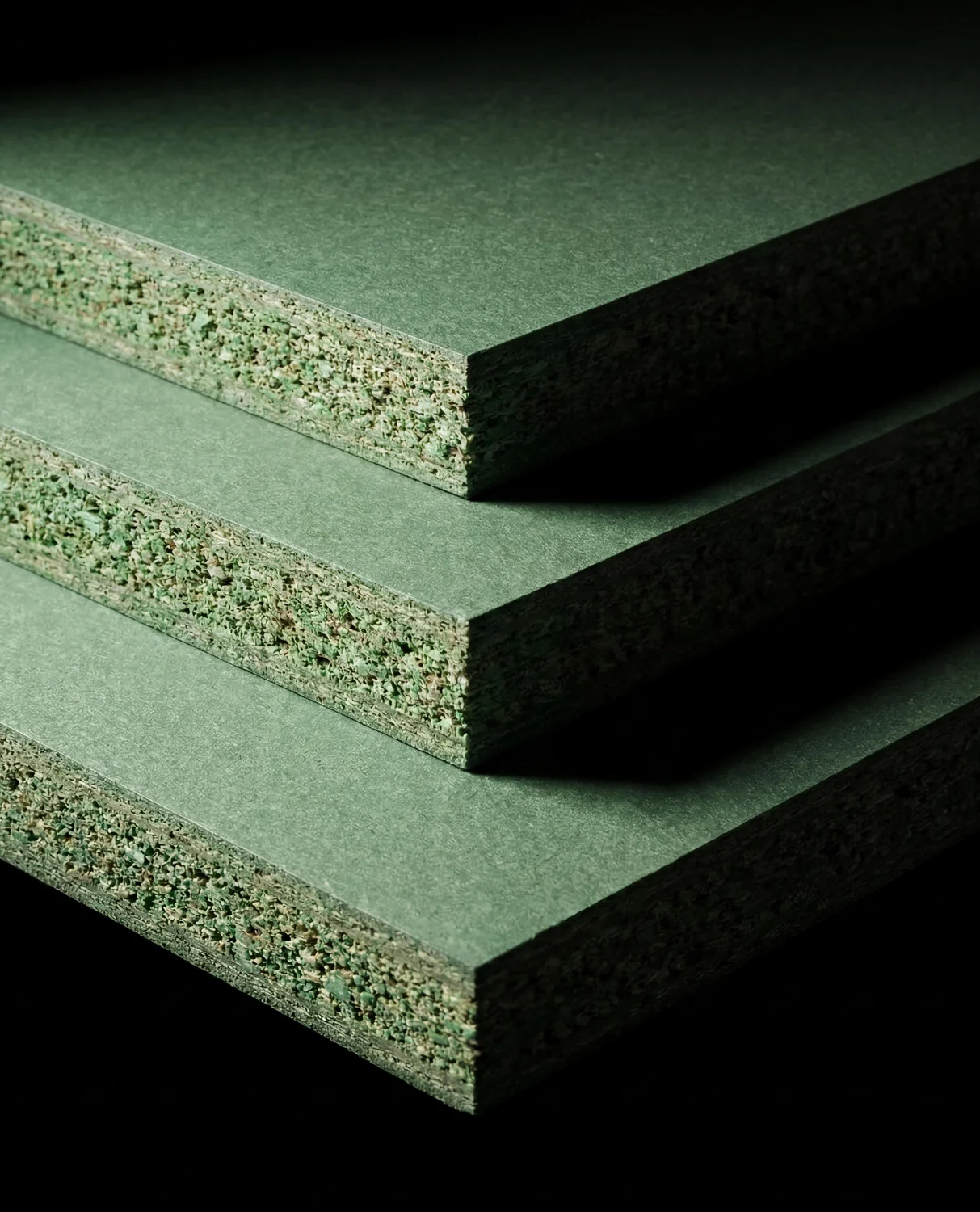 Moisture resistant solid chipboard